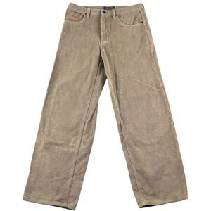 EMPYRE Relax Baggy Tan Thick Corduroy Pants Size 32